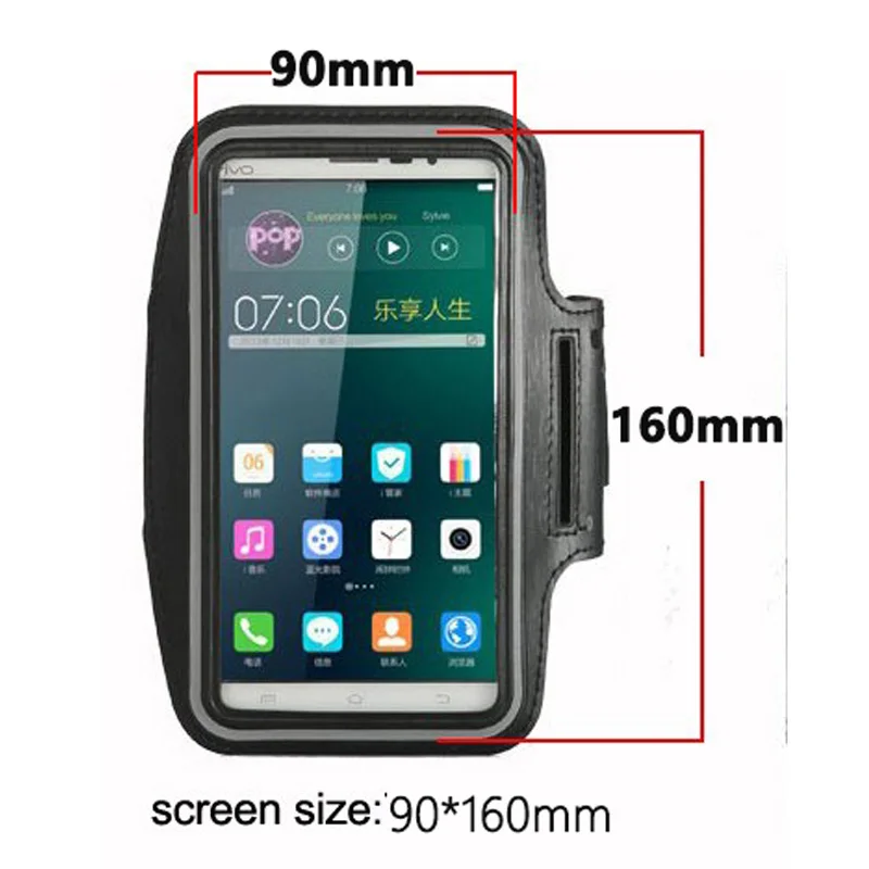 Universal Sport Running Arm Band Case For Asus Zenfone 5 Lite C GO Waterproof Workout Phone bag Belt Leather Cover |
