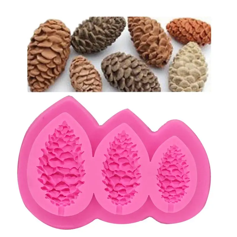 Поделки РОЖДЕСТВЕНСКИЕ кедровые орехи кораллового цвета в форме Sugarcraft