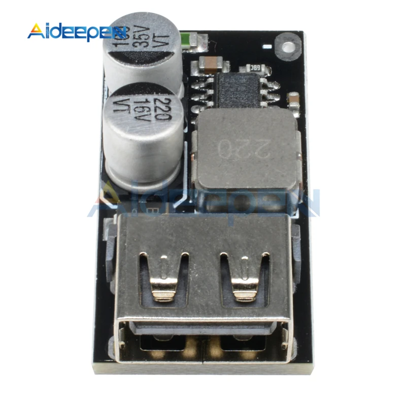1 шт. QC3.0 QC2.0 USB преобразователь зарядки понижающий модуль 6-32 в 9 в 12 В 24 в быстрое зарядное устройство печатная плата 3 в 5 В