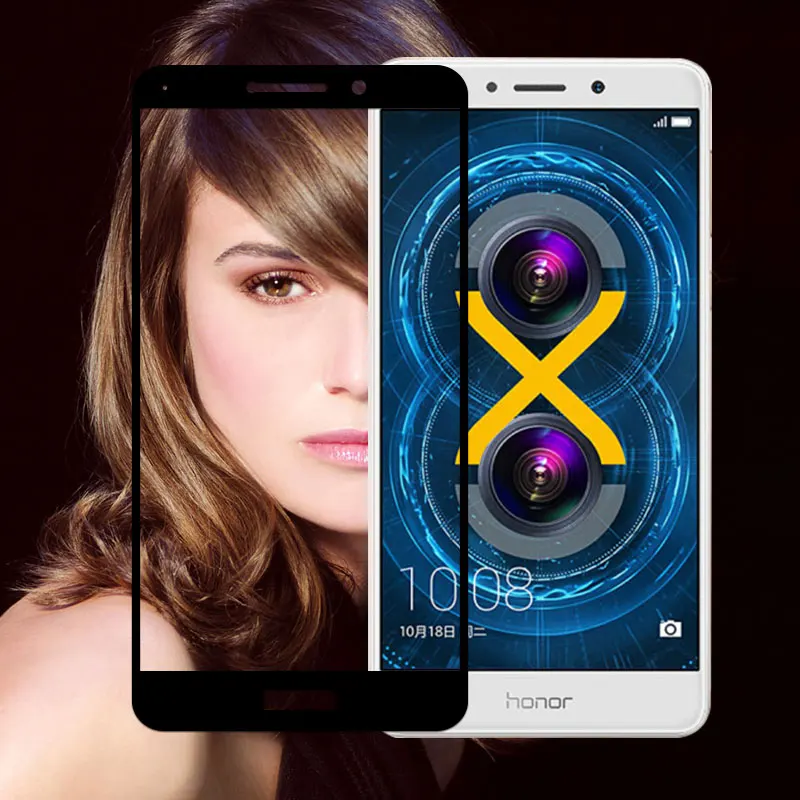 Легко установить закаленное стекло для Honor 6x Взрывозащищенная устойчивая к