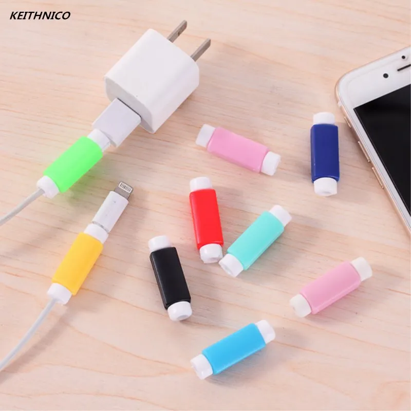 KEITHNICO 100Pcs USB защитный кабель Saver Sleeve для Apple Charger Cable|Органайзеры кабеля| |