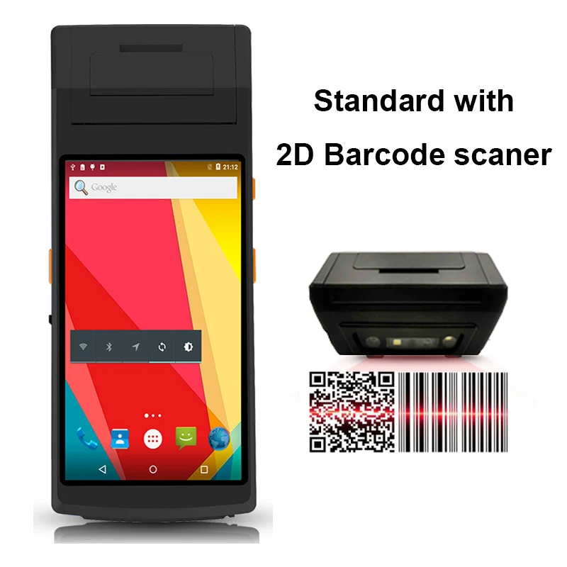 Считыватель штрих кода RUGLINE UHF стандартный сканер КПК 5 дюймов android 7 0 OS с 58 мм