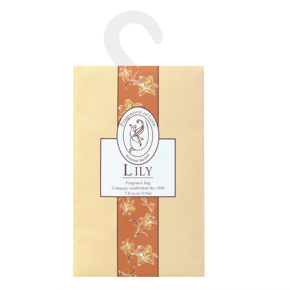lily Комнатный дезодорант бумажный пакет специй карманы моли и плесени защищающий Саше Домашний Аромат саше гардероб - Цвет: lily