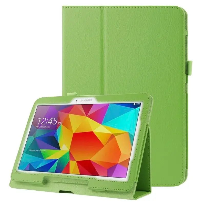 Складной чехол книжка для Galaxy Tab 3 P5200 из искусственной кожи планшета умная задняя