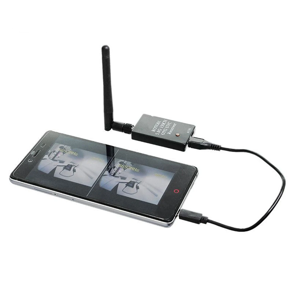 Mini 5.8G FPV Receiver UVC Video Downlink OTG for VR Android Phone Smartphone Quadcopter Drone Accessories | Электроника