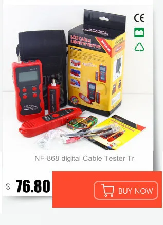 NF-8601W Многофункциональный тестер сетевого кабеля ЖК-тестер длины кабеля тестер точки останова английская версия NF_8601W