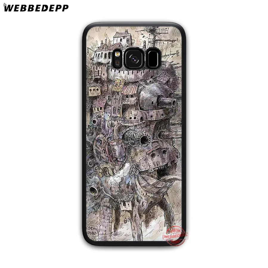 Мягкий ТПУ чехол WEBBEDEPP Howl's Howls Moving Castle для Samsung A3 A5 A6 A7 A8 A9 S6 S7 Edge S8 S9 S10e J6 Note 8 9 10 Plus