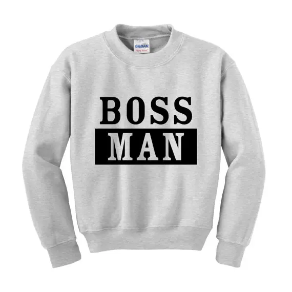 Толстовка BOSS MAN со слоганом Забавный милый подарок на день Святого Валентина