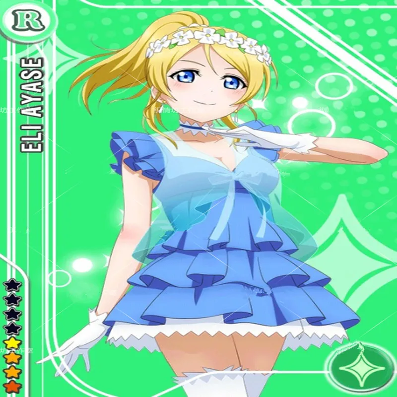 Горячая аниме Love Live Sonoda Umi для театра костюмированной игры костюм одежда синие