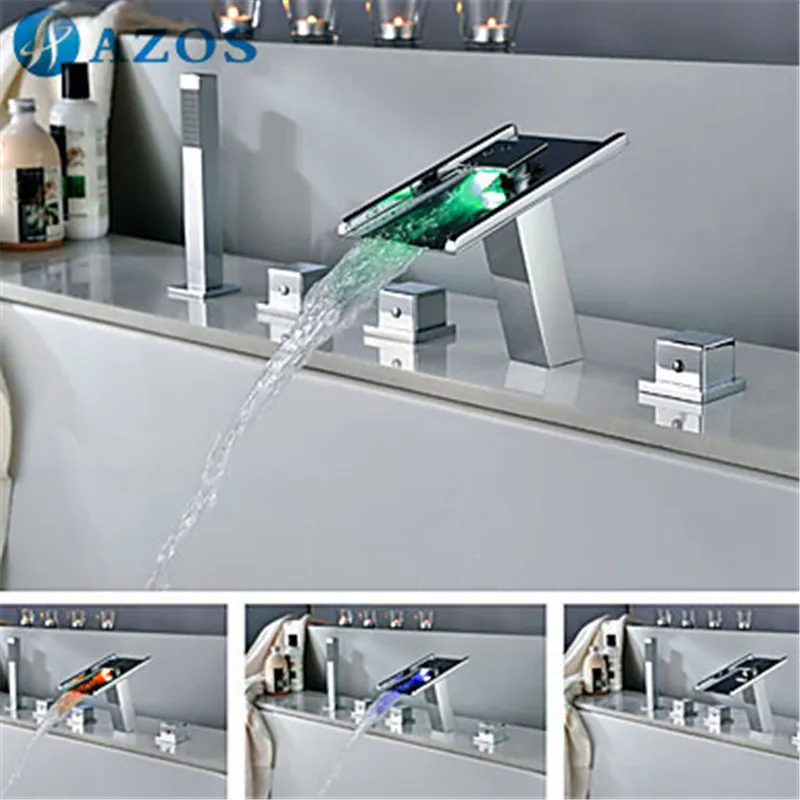 Смесители Для ванны и душа светодиодный ванная комната Suana 5 шт. наборы для