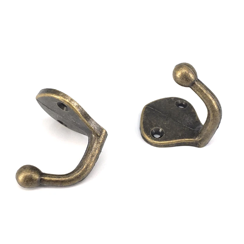 

12 шт. домашний декор, маленькие настенные крючки для пальто в стиле ретро, бронзовые аксессуары для ванной и кухни, вешалка для дверей, шляп, ...