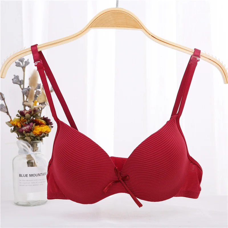 Женские Бесшовные бюстгальтеры пуш-ап сексуальные с полосками бесшовное нижнее