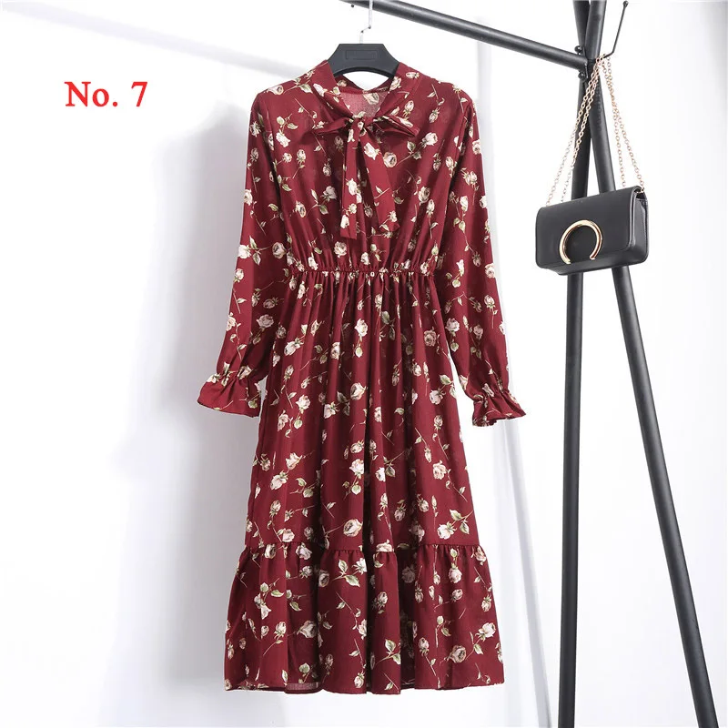 Spring summer dress 2019 new Korean fashion office vintage High waist print chiffon shirt dresses midi dress women dress clothes
Spring summer dress 2019 new Korean fashion office vintage High waist print chiffon shirt dresses midi dress women dress clothes