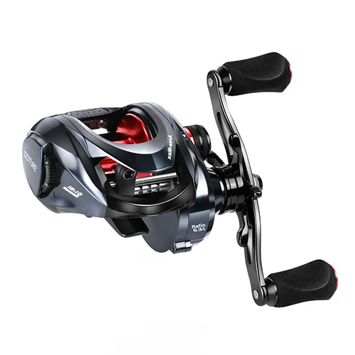 EVA Handle Goture Ares-Max Drag power 10 кг/22 фунта катушка для baitcasing влево/вправо деревянная ручка магнитная система сопротивления Рыболовные катушки для соленой воды - Цвет: EVA Handle