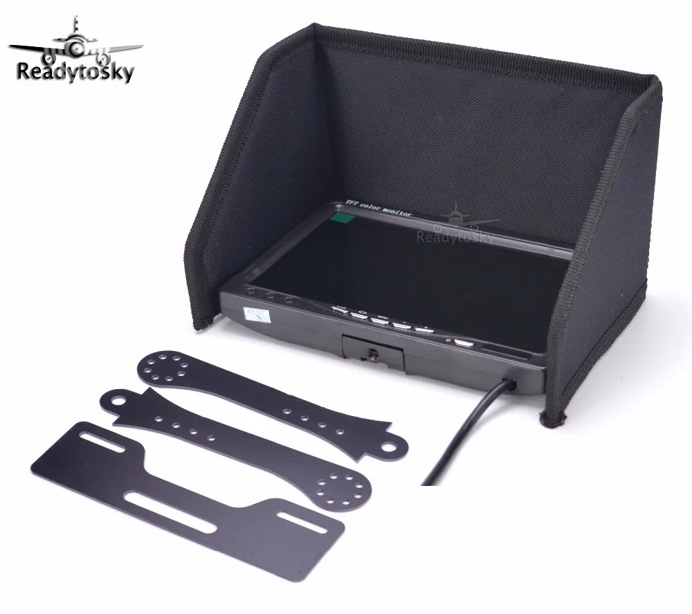 IPS RC FPV монитор NO blue 7 &quotLCD цвет 1024x600 видео экран дюймов Солнцезащитная Крышка для