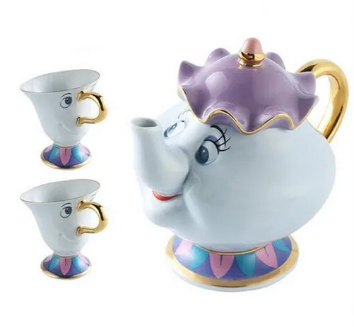 Рекламная акция! Мультяшный чайник Красавица и чудовище кружка горшок чашка с