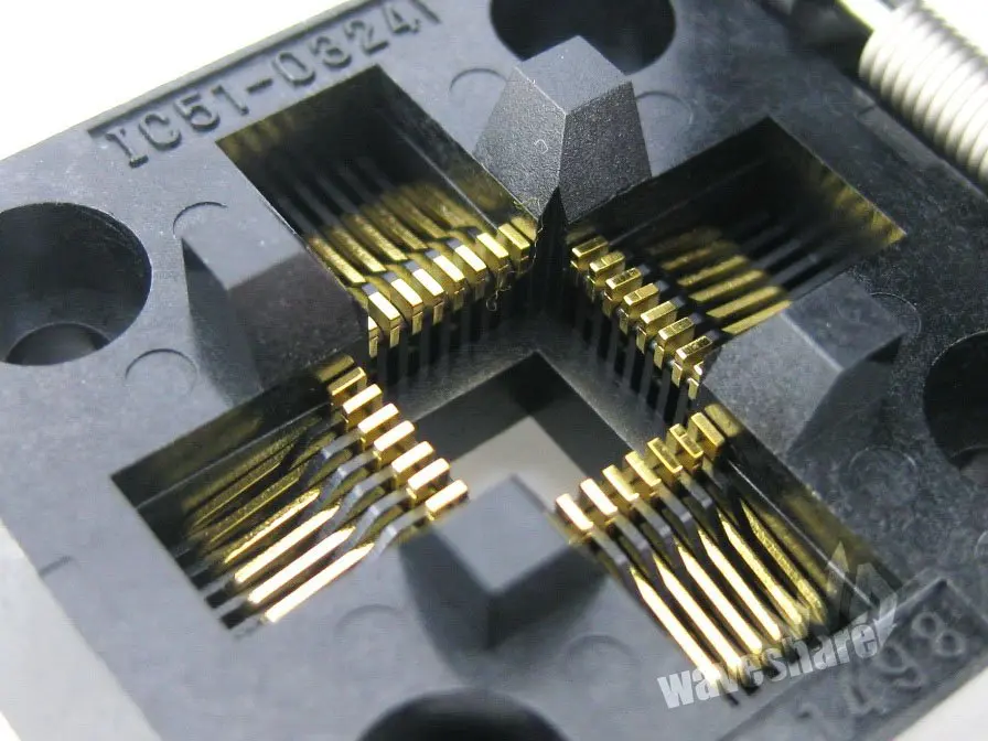 

QFP32 TQFP32 IC51-0324-1498 QFP Yamaichi IC Test Burn-in Socket Adapter 0.8mm Pitch
