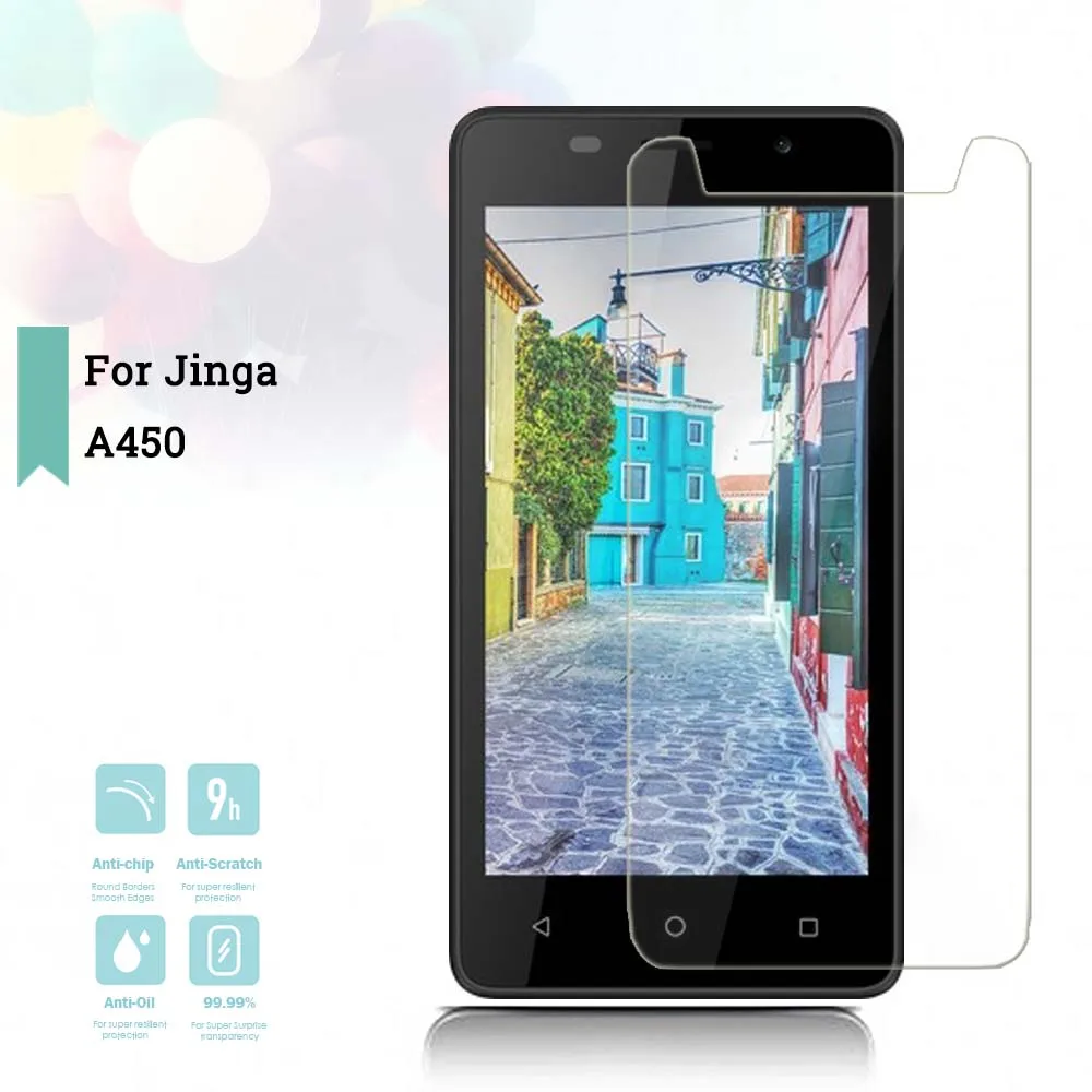 2.5D 0 26 мм Ультра тонкое закаленное стекло Jinga A450 усиленная защитная пленка