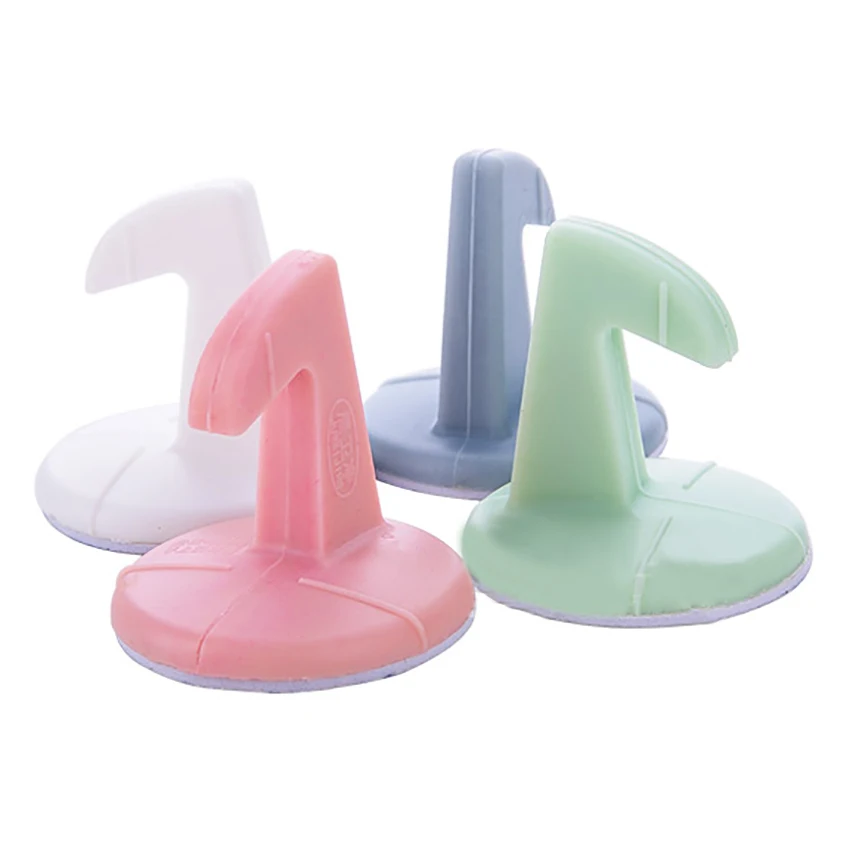

Door Stops Handle Silicone Anticollision Sucker Stick Wall Home Door Protecting Pad Mats with Rack Soft Door Protection 4 Colors