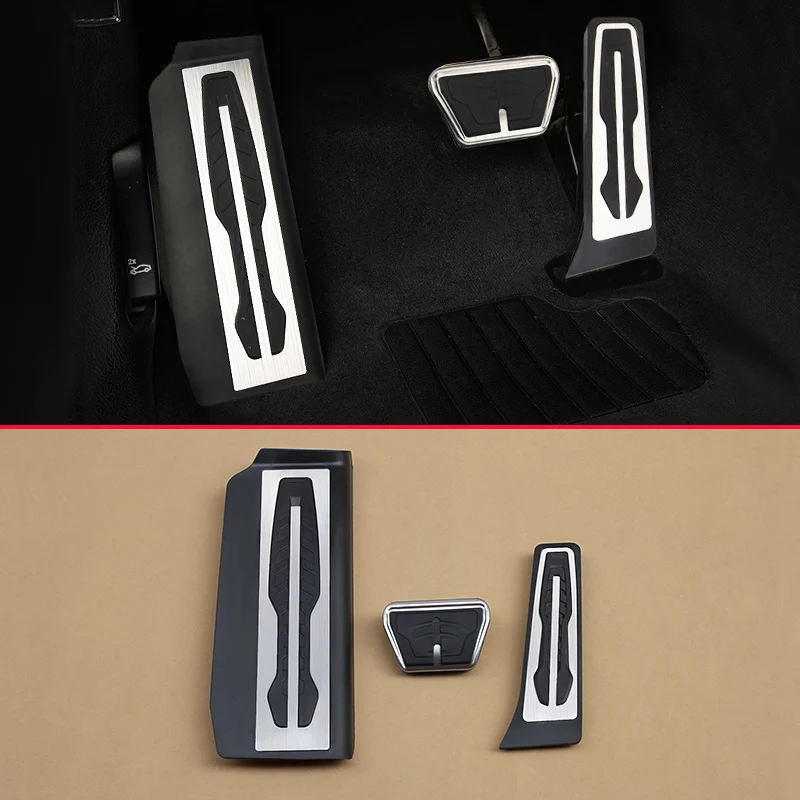 

3Pcs Car Styling Footrest Gas Brake Pedals For BMW 2016-2018 7-Series G11 G12 LHD No Drill Steel Accelerator Cover Accessories