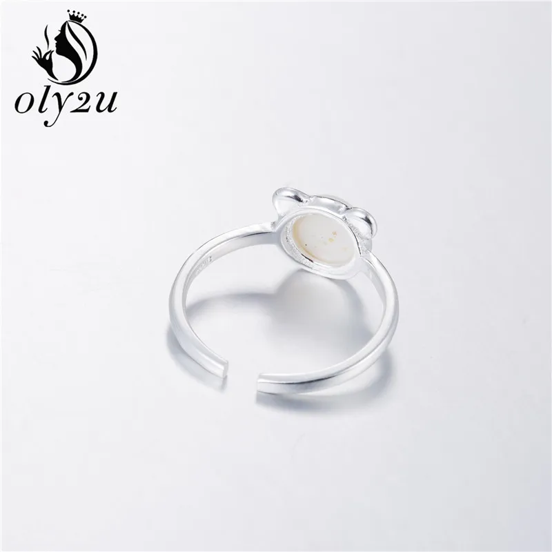 Oly2u кольца с кошачьей головой для женщин и мужчин ювелирные изделия красивые