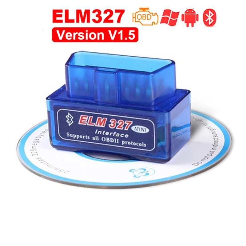 Автомобильный диагностический сканер ELM 327 в 1 5 wifi ELM327 Bluetooth HHOBD2 v1.5 Android