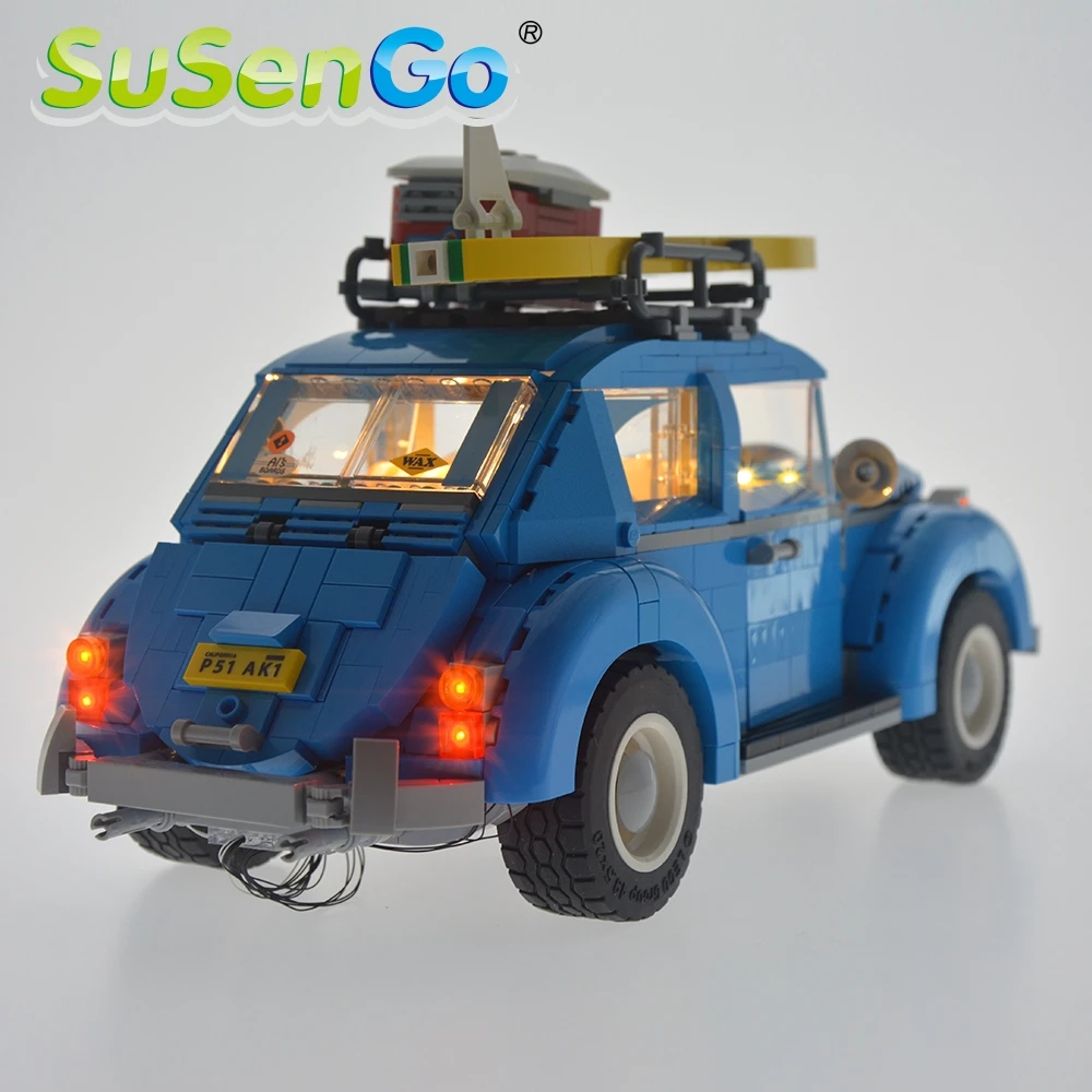 Светодиодный светильник SuSenGo набор для игрушек 10252 Beetle ing совместимый с 21003 без