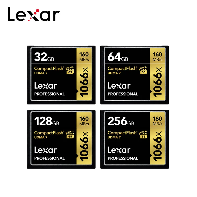 Оригинальная карта Lexar UDMA 7 CF максимальная скорость чтения 1066x128 ГБ 160 компактная