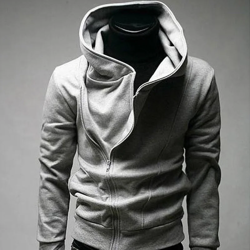 

2021 Spring sale Men's Fashion Autumn And Spring Hoodies& Sweatshirts male oblique zipper long-sleeved tracksuits free shipping