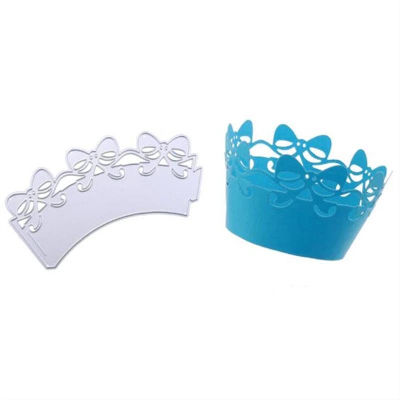 

YLCD1557 Bow Cake Frame Metal Cutting Dies For Scrapbooking Stencils DIY Album Cards Decoration Embossing Folder Die Cuts New
