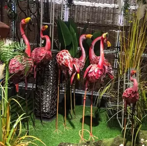 Большой скандинавский свадебный реквизит из кованого железа с фламинго, украшения для сада, реквизит для окон