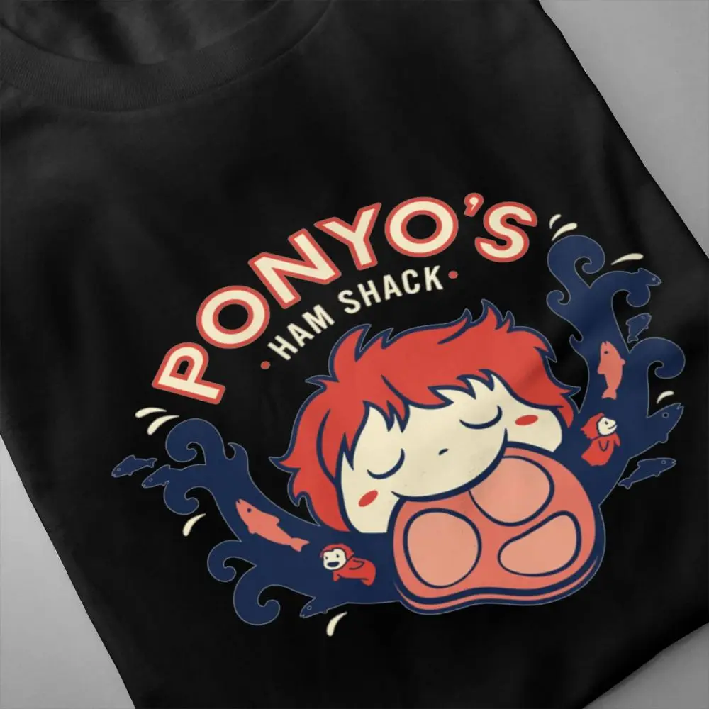 Классическая футболка с круглым вырезом Ponyo Ham Shack Food большие размеры США S-6XL |