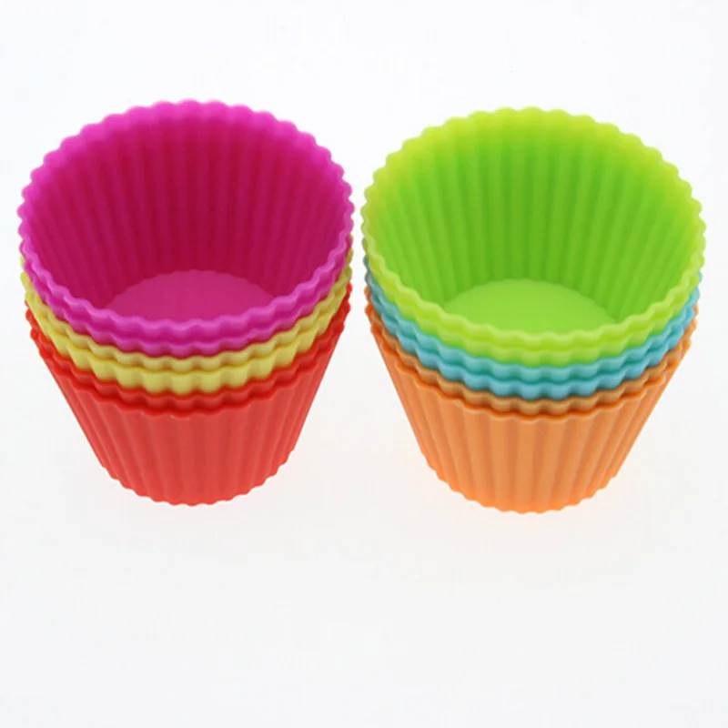 Силиконовая форма для маффинов 12 шт. 7 см|pastry tools|cupcake silicone moldmuffin |