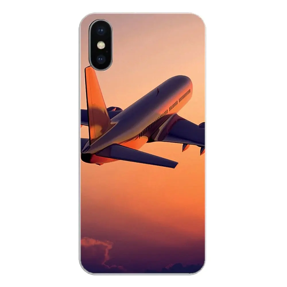 Soft Case Airplane At Sunrise aircraft plane For Huawei Honor 7X V10 6C V9 6A Play 9 Mate 10 Pro Y7 Y5 P8 P10 Lite Plus GR5 2017 |