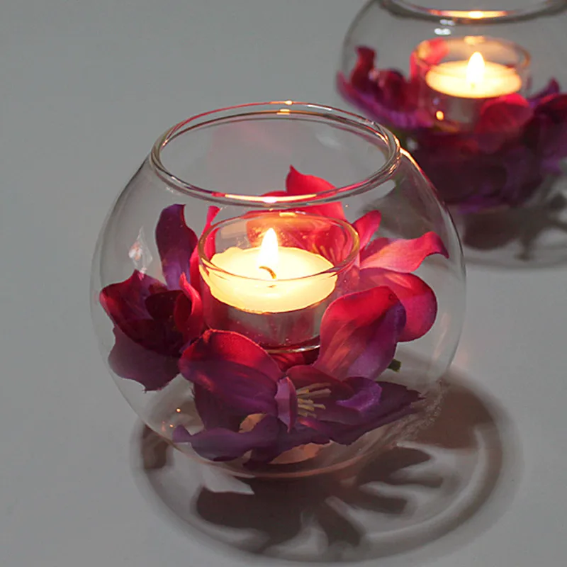 

Time can be transparent goldfish candlestick wedding decorations birthday fishbowl acuario home decor gifts
