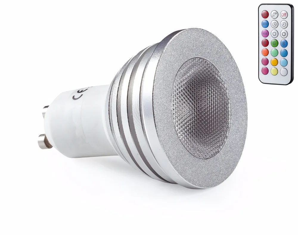 Светодиодная RGB лампа с пультом дистанционного управления E27 MR16 GU10|led bulb light|bulb