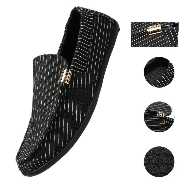 SERENE/брендовая модная обувь мужская повседневная холщовая мужские лоферы для