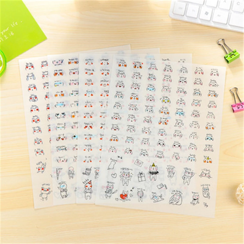 DL мультфильм бумага lovable expression Канцтовары DIY альбом ручной счет handset для