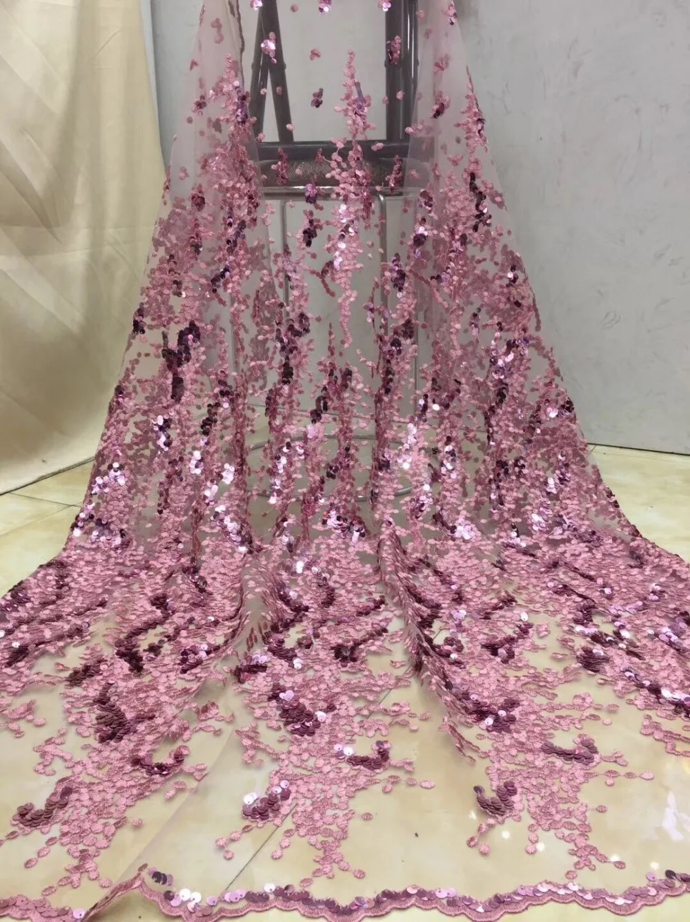 Красивая CiCi-4.1410 нигерийская ткань для вечернего платья Новая африканская