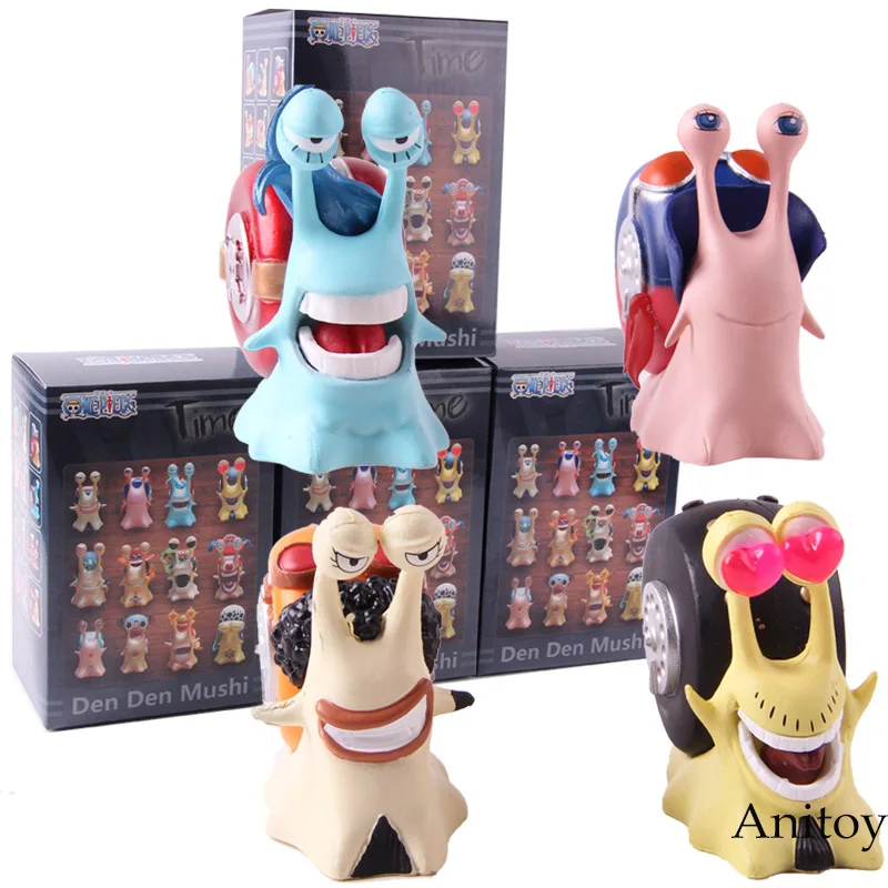 4PCS with retail box Аниме one piece Nami Luffy Ace Sanji Робин Чоппер Брук Зоро Usopp франки Багги Ло ден Mushi телефон фигурка игрушки - Цвет: 4PCS with retail box