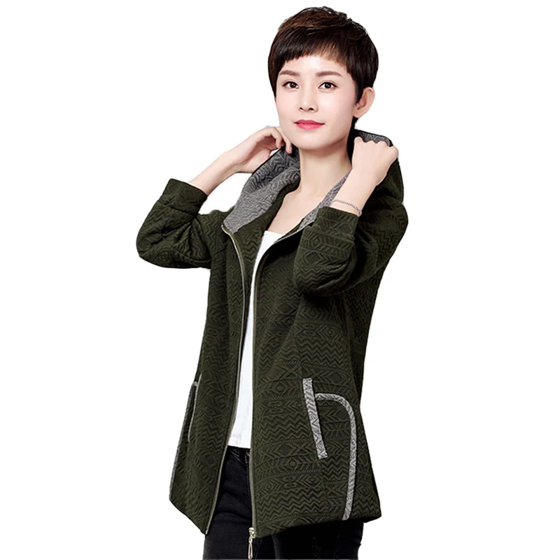 2017 Демисезонный среднего возраста Женская одежда большой Размеры Свободные