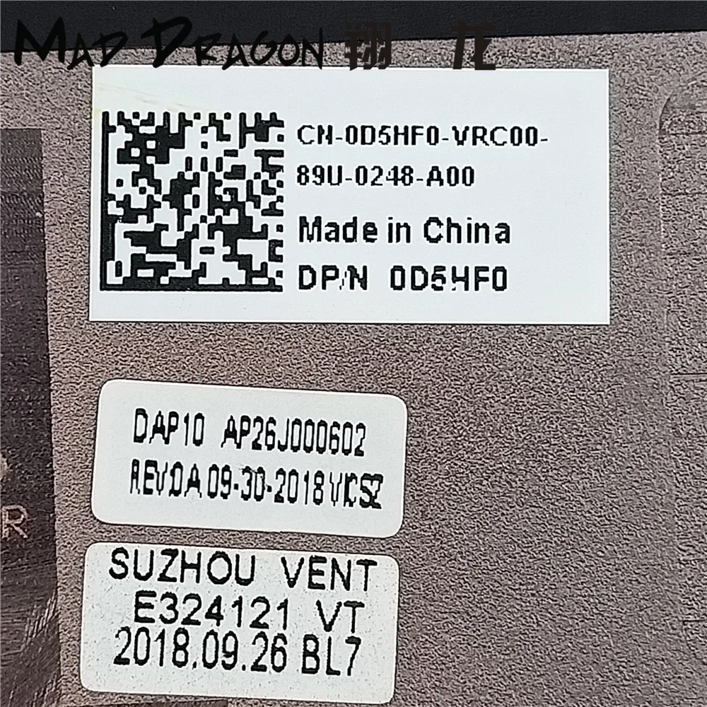 Новый оригинальный Нижний Базовый чехол для ноутбука Dell Precision 7530 M7530 DAP10 0D5HF0 D5HF0