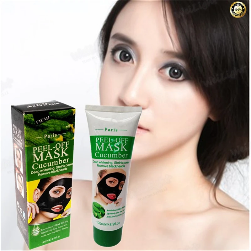 

Deep Cleansing Purifying green cucumber Extract Facial Face Mask Remove Blackhead Facial Mask Nose Acne Remover Face Care 120ml
