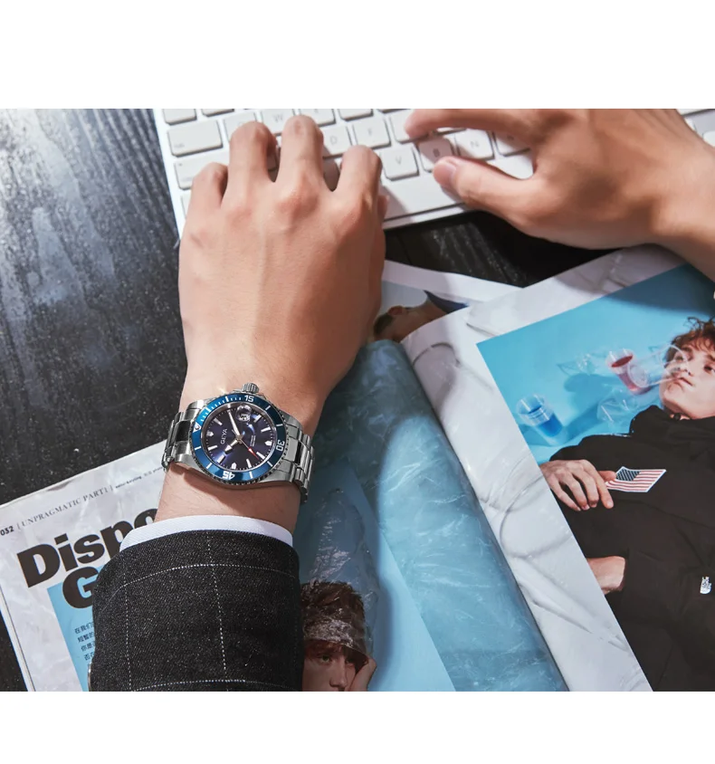 Geya Miyota мужские часы Submariner Diver RLX люксовый бренд Мужские часы зеленый светящийся сапфир автоматические механические наручные часы