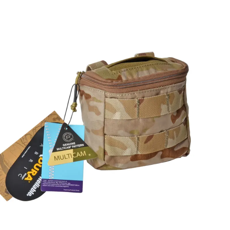 Tactifans MOLLE модуль скрытый перчатки из натуральной 500D Мультикам EDC облегченная модульная система переноски снаряжения поле боя медик ЕМТ чехол 10 Цвета - Цвет: MCAD