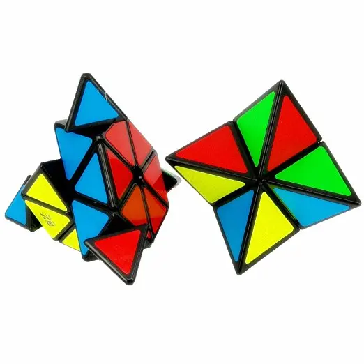 Cuber Speed Bundle 2x2 Пирамида и 3x3 скоростной куб головоломка пираморфик черный QiYi QiMing