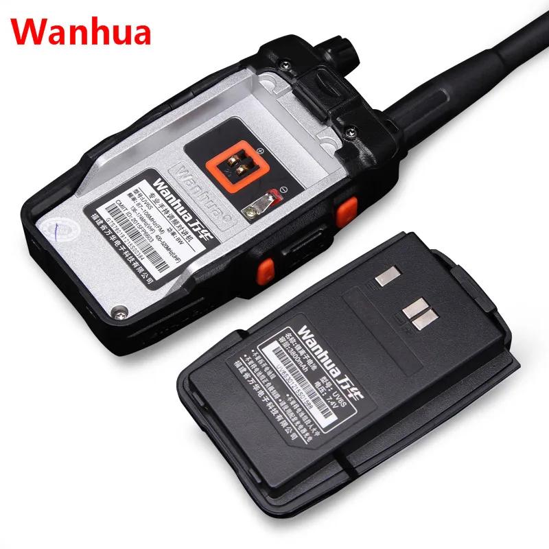 Wanhua UV 6S двухканальные рации Dual Band двухстороннее радио 3800 мАч УКВ Портативный Ham