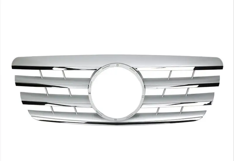 style D Для Mercedes-Benz E-class W210 2000-2002 с эмблемой CL стиль черный/плоский черный/все черный/серебристый/хром Передняя гоночная решетка - Цвет: style D