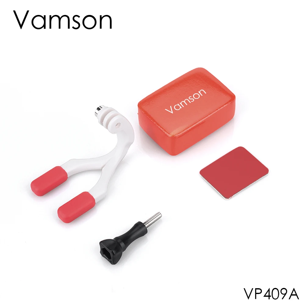 Аксессуары Vamson для Go pro, набор для крепления рта, крепление для серфинга, коннектор для серфинга Gopro Hero 6 5 4 7 для Yi 4K для Xiaomi VP409 - Цвет: VP409A