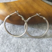 30mm 316l stainless steel hoop earrings